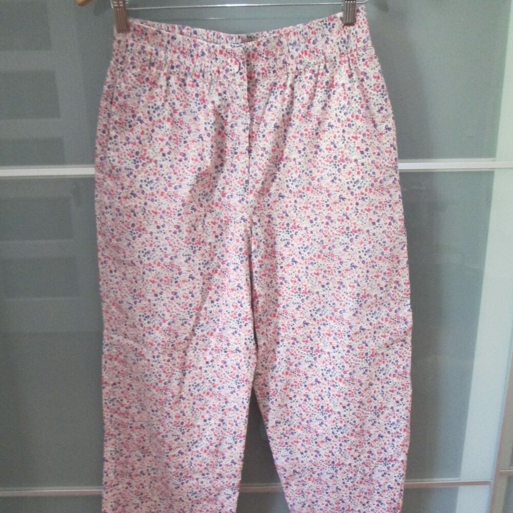 J Crew Liberty Fabric Phoebe Floral Crop Pants